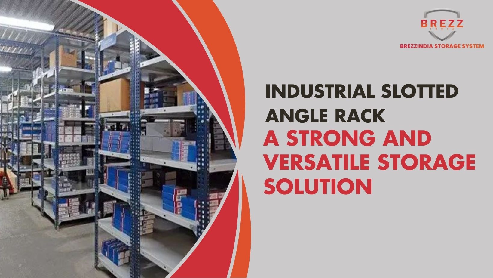 Industrial Slotted Angle Rack – Strong & Versatile Storage